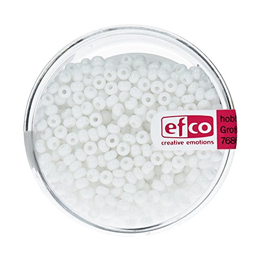 EFCO 1022601 2.6 mm 17 g Indianerperlen opak, Weiß von efco
