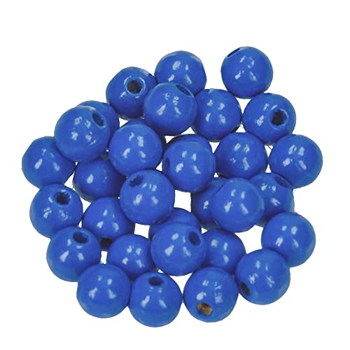 EFCO 1400648 8 mm 80-Stück Holzperlen, Mittel-Blau EFCO 1400648 8 mm 80-Stück Holzperlen, Mittel-Blau von efco