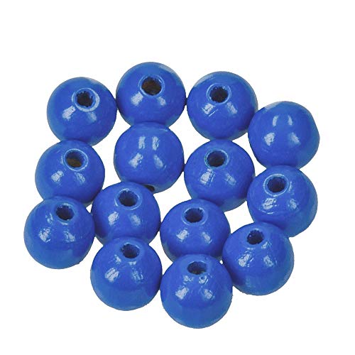 EFCO 1400848 10 mm 53-Stück Holzperlen, Mittel-Blau EFCO 1400848 10 mm 53-Stück Holzperlen, Mittel-Blau von efco