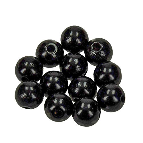 EFCO 1401089 12 mm 30-Stück Holzperlen, Schwarz EFCO 1401089 12 mm 30-Stück Holzperlen, Schwarz von efco