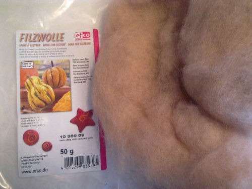 EFCO 50 g Wolle zum Filzen, Skin ColouRot von efco