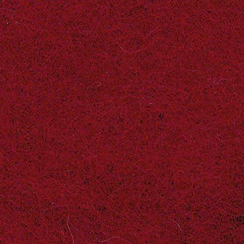 EFCO 50 g Wolle zum Filzen, dunkles Rot, 18x12x10 cm von efco