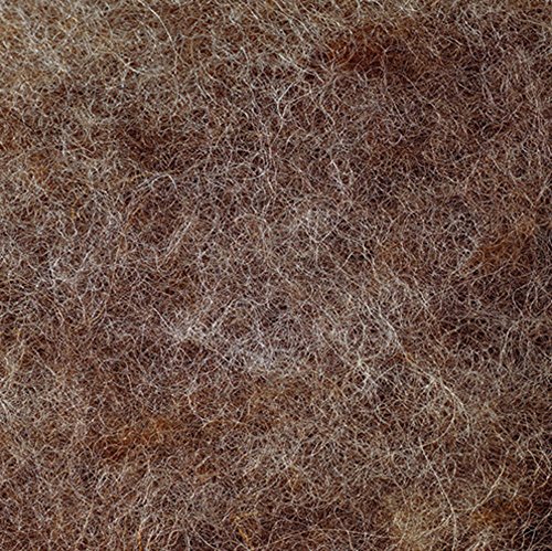 EFCO 50 g Wolle zum Filzen, helles Braun Mottled, 18x12x10 cm von efco