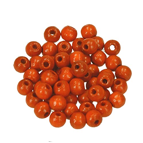 EFCO 6 mm 110-Stück Holzperlen, Orange von efco