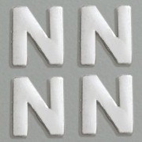 efco "Buchstabe N Wachs Dekoration, Silber Brilliant, 8 mm, 4-teilig efco "Buchstabe N Wachs Dekoration, Silber Brilliant, 8 mm, 4-teilig von efco