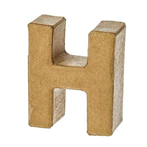 EFCO - PappArt Buchstabe - H - Höhe ca. 5 cm Breit 4,2 cm Tiefe ca. 2 cm EFCO - PappArt Buchstabe - H - Höhe ca. 5 cm Breit 4,2 cm Tiefe ca. 2 cm von efco
