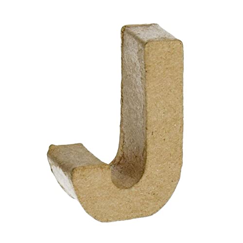 EFCO - PappArt Buchstabe - J - Höhe ca. 5 cm Breit 3,5 cm Tiefe ca. 2 cm EFCO - PappArt Buchstabe - J - Höhe ca. 5 cm Breit 3,5 cm Tiefe ca. 2 cm von efco