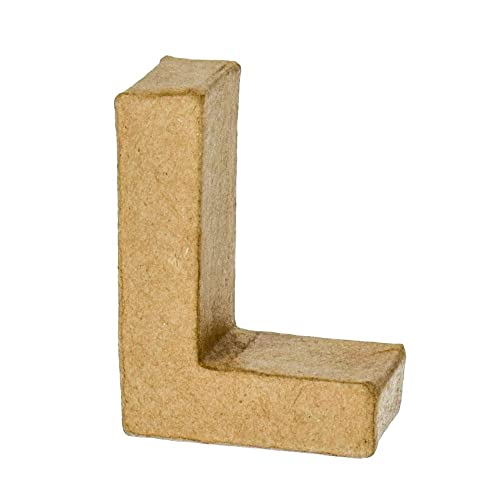 EFCO - PappArt Buchstabe - L - Höhe ca. 5 cm Breit 3,7 cm Tiefe ca. 2 cm EFCO - PappArt Buchstabe - L - Höhe ca. 5 cm Breit 3,7 cm Tiefe ca. 2 cm von efco