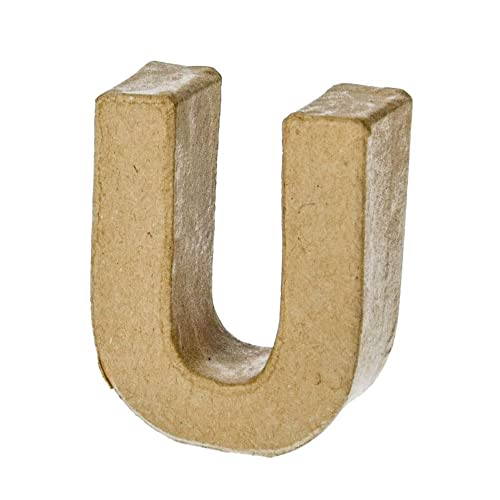 EFCO - PappArt Buchstabe - U - Höhe ca. 5 cm Breit 4,1 cm Tiefe ca. 2 cm EFCO - PappArt Buchstabe - U - Höhe ca. 5 cm Breit 4,1 cm Tiefe ca. 2 cm von efco