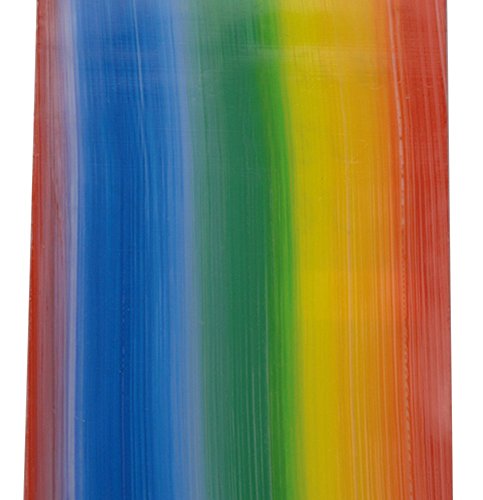 efco – Wachs Spannbetttuch, Regenbogenfarben, 200 x 100 x 0,5 mm von efco
