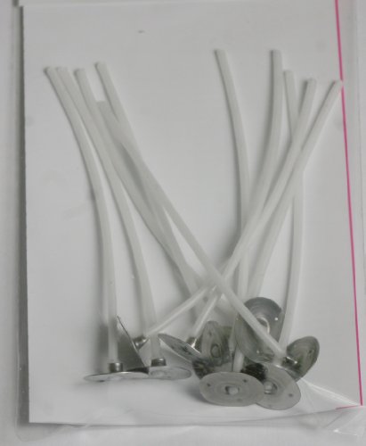 Efco Flachdocht gewachst mit Halter, Baumwolle, Weiß, 3 x 10 x 80 mm, 10 Stück Efco Flachdocht gewachst mit Halter, Baumwolle, Weiß, 3 x 10 x 80 mm, 10 Stück von efco