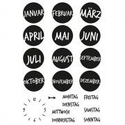 Efco Stempel Clear ? Kalender 1 ? Transparent A7/74 x 105 mm. 21-teilig von efco