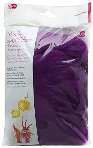 Efco – Wolle zum Filzen Merino Superfine, Wolle, lila, 19,5 mm, 30 g Efco – Wolle zum Filzen Merino Superfine, Wolle, lila, 19,5 mm, 30 g von efco