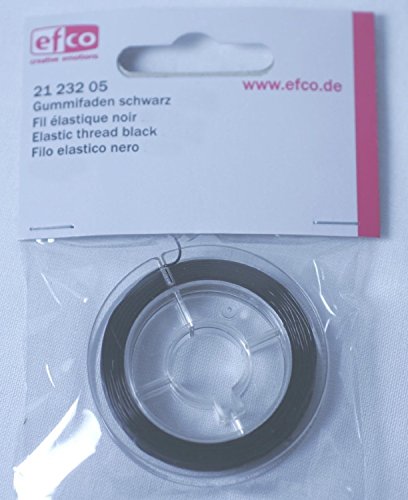 Gummifaden schwarz 1mm 5m von efco