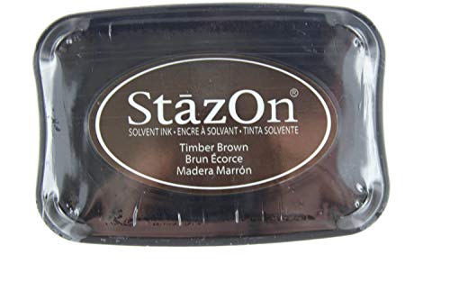 Imagine Crafts StazOn Solvent Ink Pad-Timber Brown von Tsukineko