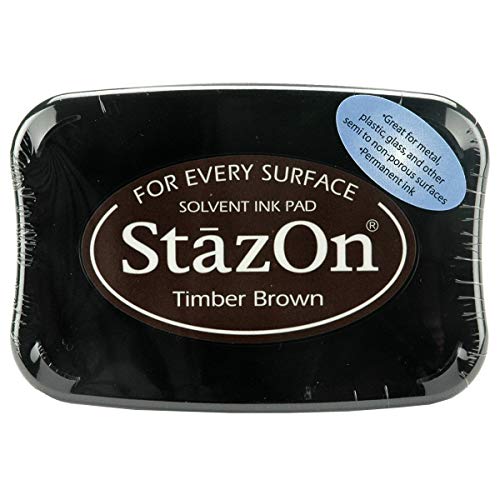 Imagine Crafts StazOn Solvent Ink Pad-Timber Brown von Tsukineko