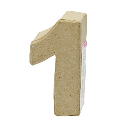 Papp-Zahl H 5 x3,4cm T 2cm - 1 - von efco