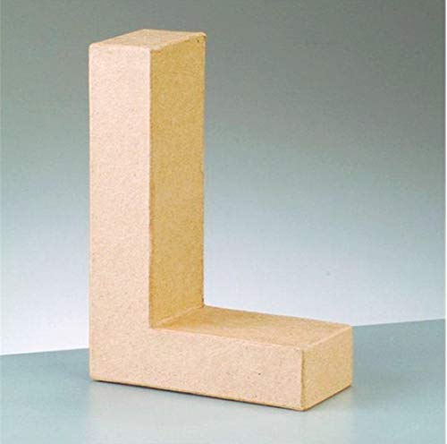 PappArt Buchstabe - L - Höhe ca. 17,5 cm Tiefe ca. 5,5 cm PappArt Buchstabe - L - Höhe ca. 17,5 cm Tiefe ca. 5,5 cm von efco