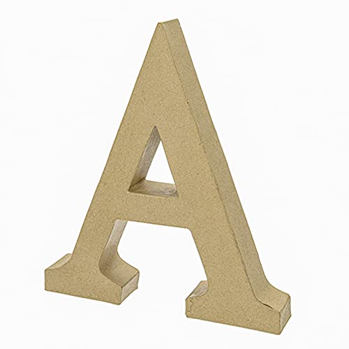 Pappmaché Buchstaben Kunterbunt, H 25 x B 18 x T 4 cm efco Großbuchstabe A Pappmaché Buchstaben Kunterbunt, H 25 x B 18 x T 4 cm efco Großbuchstabe A von efco