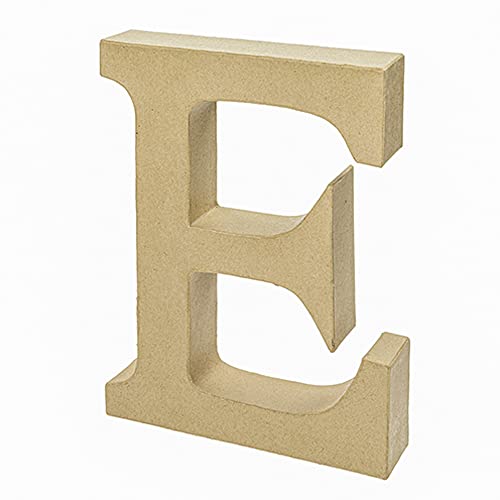 Pappmaché Buchstaben Kunterbunt, H 25 x B 18 x T 4 cm efco Großbuchstabe E von efco