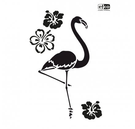Schablone"Flamingo" Motivschablone Universalschablone Malschablone von Sescha