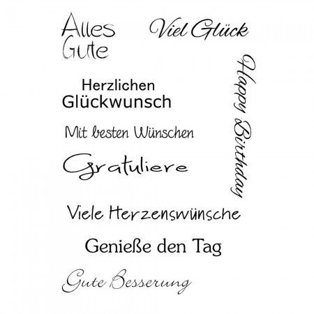 Stempel Clear, Geburtstag 3, A7 / 74 x 105 mm, 9 - teilig, transparent Stempel Clear, Geburtstag 3, A7 / 74 x 105 mm, 9 - teilig, transparent von efco