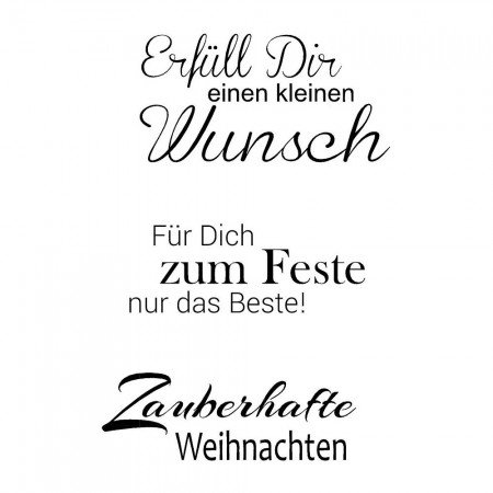 Stempel Clear, Weihnachten 7, A7 / 74 x 105 mm, 3 - teilig, transparent von efco