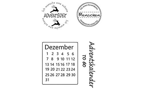 Stempel Clear,Advent A7 / 74 x 105 mm,4 - teilig transparent Stempel Clear,Advent A7 / 74 x 105 mm,4 - teilig transparent von efco