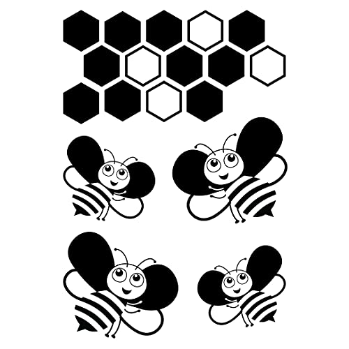 Stempel Clear von EFCO, Motiv: Bienen 2 / 5 - teilig von efco