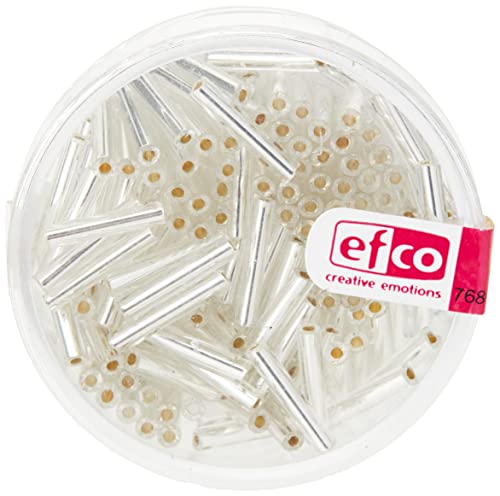 efco - 2 x 11 mm, Dose 13 g, Silber, Stiftperlen, Silber von efco