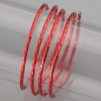 efco Aludraht Aluminiumdraht Eloxiert Prägung Welle ø 2mm x 2m, rot von efco