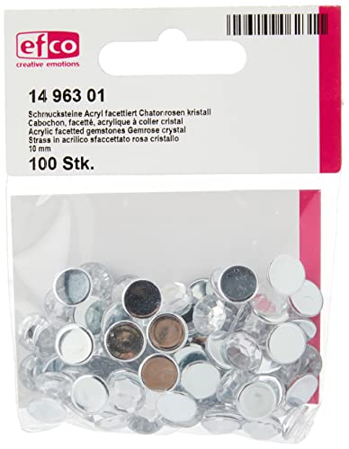efco Facet Gem Rose Dekorative Stein, Acryl, Kristall, 10 mm, 100 Stück efco Facet Gem Rose Dekorative Stein, Acryl, Kristall, 10 mm, 100 Stück von efco