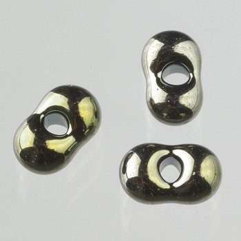 efco – Farfalle Perlen, Kunststoff, Olive Rainbow, 3,2 x 6,5 mm, 17 g von efco