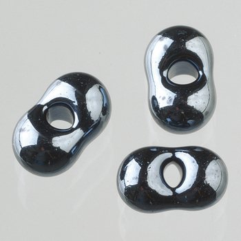 efco – Farfalle Perlen, Kunststoff, anthrazit Rainbow, 3,2 x 6,5 mm, 17 g von efco