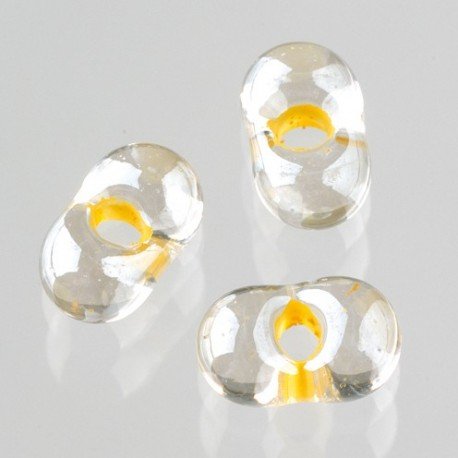 efco – Farfalle Perlen, Kunststoff, gelb, 2 x 4 mm, 17 g von efco