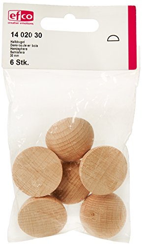 efco Halbkugel, holz, Braun, 30 mm, 10 x 10 x 6 cm von efco