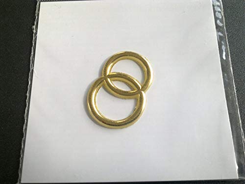 efco "Hochzeit Ringe Wachs Dekoration Gold Brilliant, 30 mm von efco