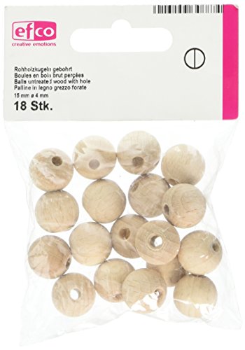 Efco Holzkugeln, 15mm 18Stück Efco Holzkugeln, 15mm 18Stück von efco