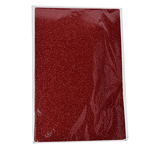 EFCO - Moosgummiplatte Glitter 200 x 300 x 2 mm (rot) von efco