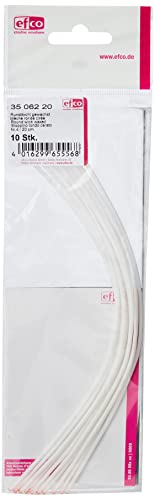 Efco Nr. 4 rund Docht gewachst, Baumwolle, weiß, 20 cm, 10 Stück Efco Nr. 4 rund Docht gewachst, Baumwolle, weiß, 20 cm, 10 Stück von efco