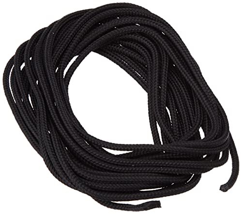 efco Paracord Seil, Polyester Blend, schwarz, 2 mm x 4 m von efco