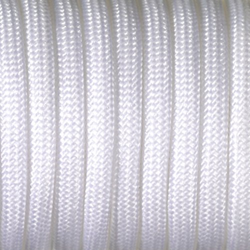 efco Paracord Seil Mischgewebe, Polyester, Weiß, 2 mm x 4 m von efco