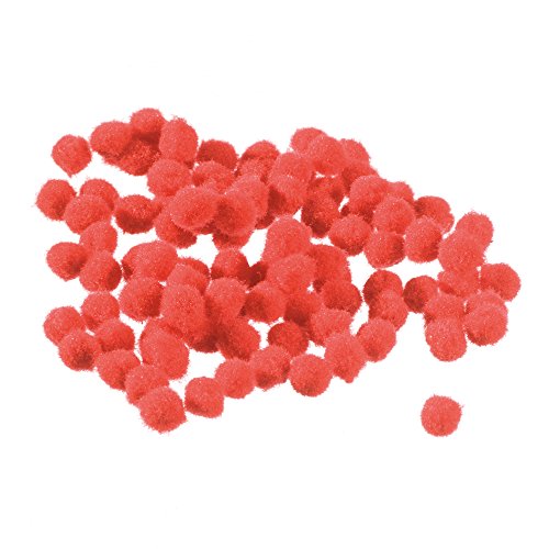 Efco – Pompons 7 mm 100 STK. Rot, Polyamid von efco