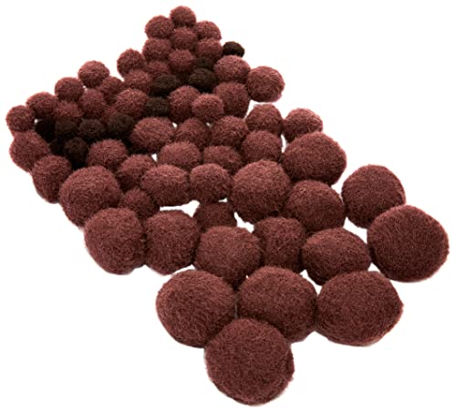 efco – Pompons für 7/10/15/20/25 mm Besätze, braun, 75 efco – Pompons für 7/10/15/20/25 mm Besätze, braun, 75 von efco