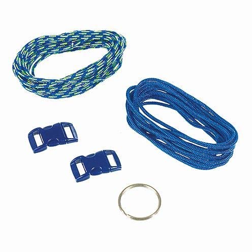efco Sortiert Paracord Seil Starter Kit, Polyester Blend, blau/hellgrün/weiß, 2 mm x 2 m efco Sortiert Paracord Seil Starter Kit, Polyester Blend, blau/hellgrün/weiß, 2 mm x 2 m von efco