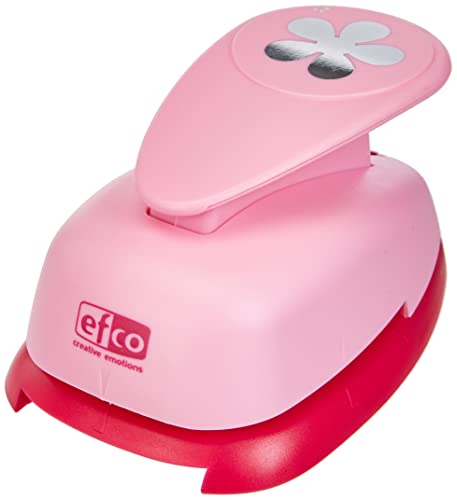 efco 1794286 Stanzer XL, Retro Blume Motivstanzer, Metall, rosa, 12,5 x 8 x 7 cm von efco