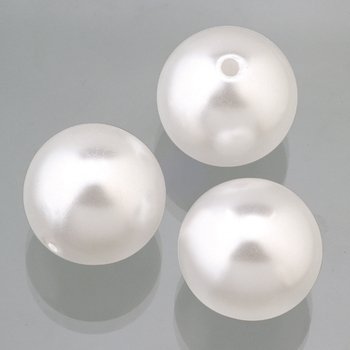 efco – Wachs Perlen, Kunststoff, weiß, 18 mm Durchmesser, 4-teilig von efco