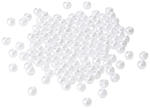 efco – Wachs Perlen, Kunststoff, weiß, Blickdicht, 3 mm Durchmesser, 125-piece von efco