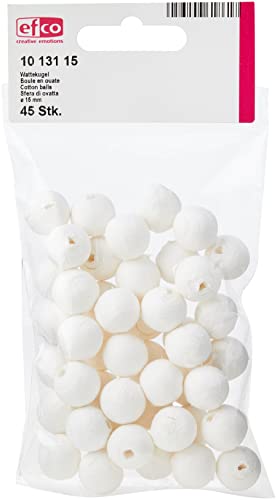 efco Wattebällchen, 15 mm, 45 Stück efco Wattebällchen, 15 mm, 45 Stück von efco