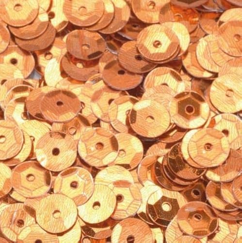 efco rund-Pailletten, Cognac, 6 mm, 40 g, 4000-piece von efco